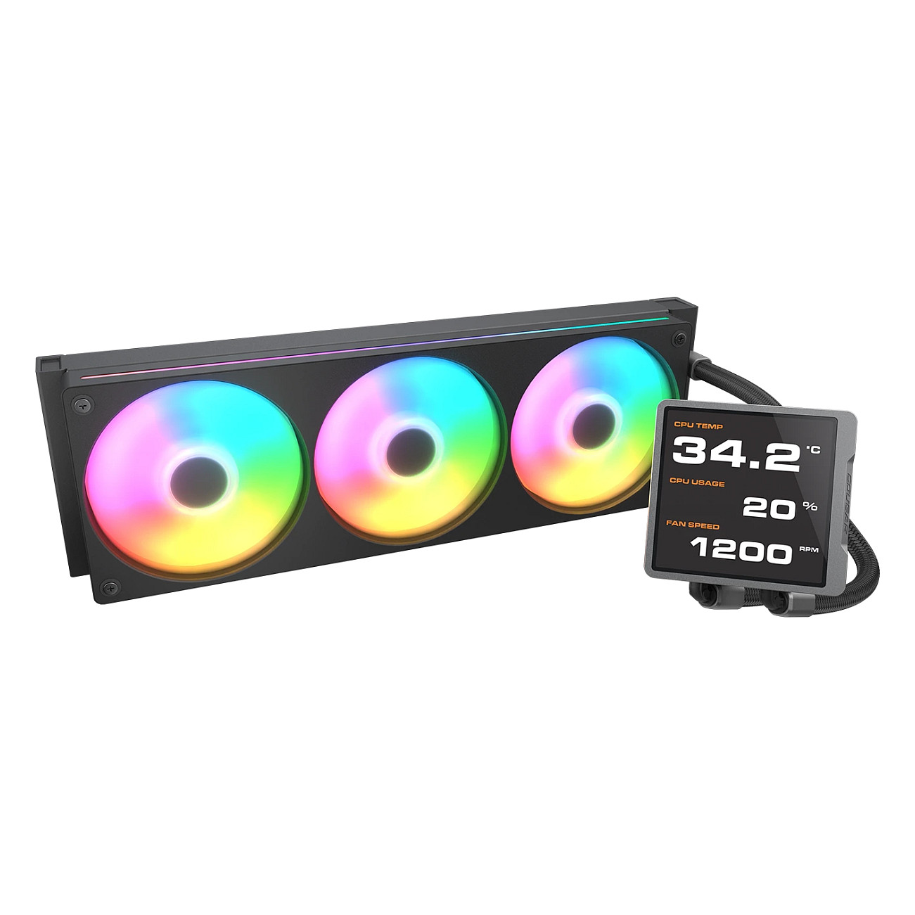 Ftohës për Procesor COUGAR Poseidon Vistek Pro 360 ARGB – Zezë - 2