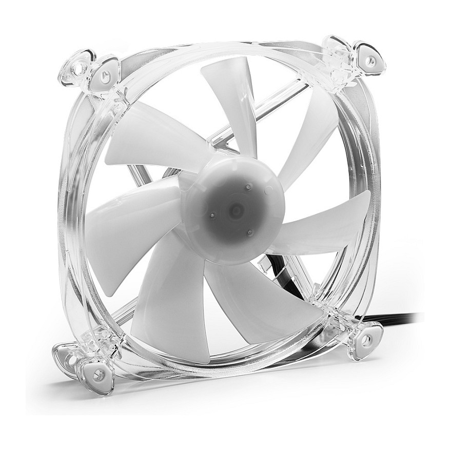 Ftohës për Kasë 120mm Sharkoon SHARK Disc PWM RGB Fan – Transparent - 3
