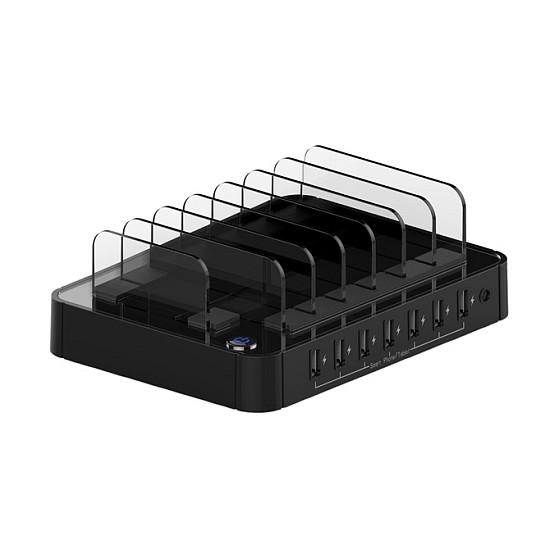 Karikues ROLINE 19.07.1051 / 7x USB-A / 2.4A për portë / Smart Charging / 7-Port Charging Station - Zezë - 1