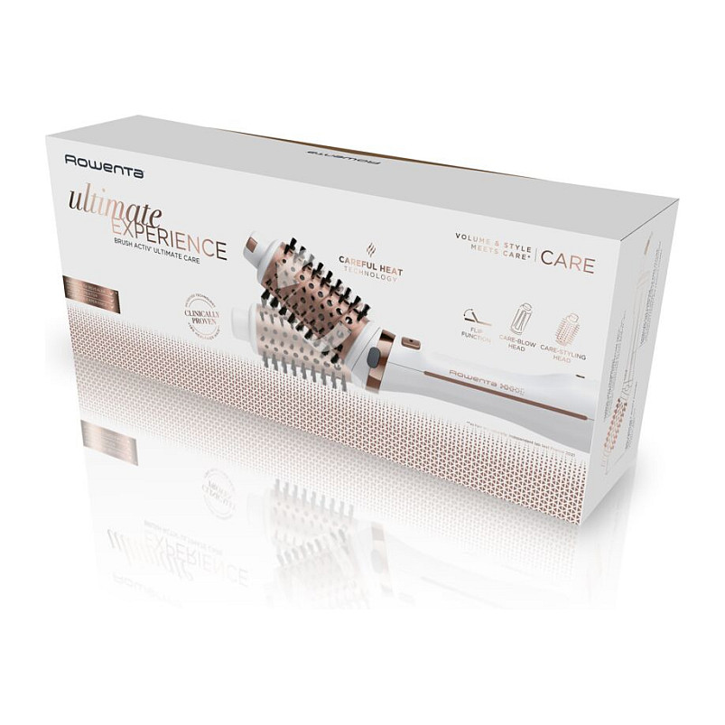 Stilues për flokë Rowenta Brush Active Ultimate Care CF 9720 – Bardhë/Gold - 10