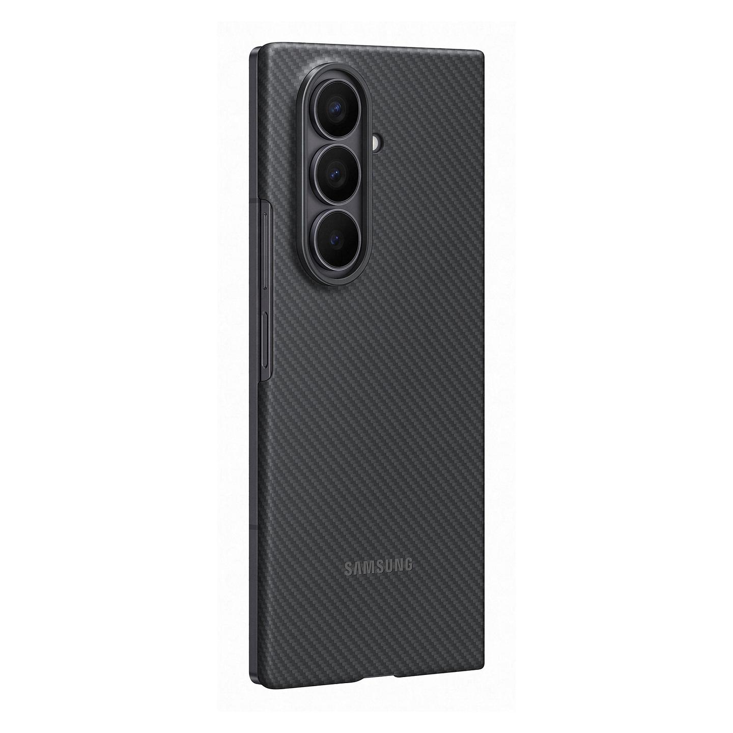 Case për Telefon Samsung Carbon Shield për Galaxy Z Fold7, Aramidë, 0.8mm - Zezë - 2