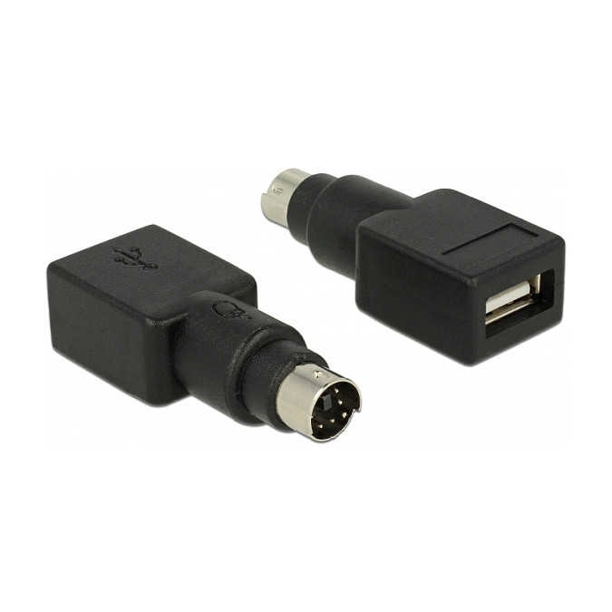 Adapter DELOCK PS/2 in USB Typ‑A - Zezë - 1