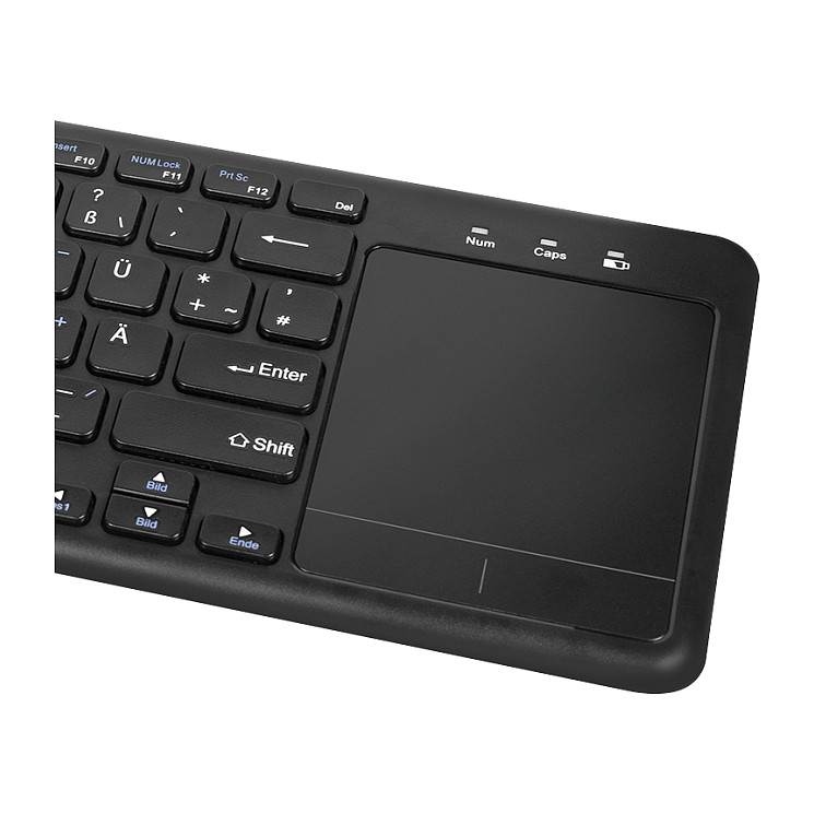 Tastierë pa kabllo LogiLink ID0188 / QWERTZ / Mini / RF Wireless - Zezë - 5