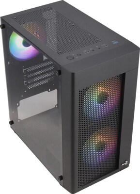 Kasë AeroCool HEXFORM / Mini Tower / Micro-ATX / 3x 120mm FRGB Fan / Tempered Glass - Zezë