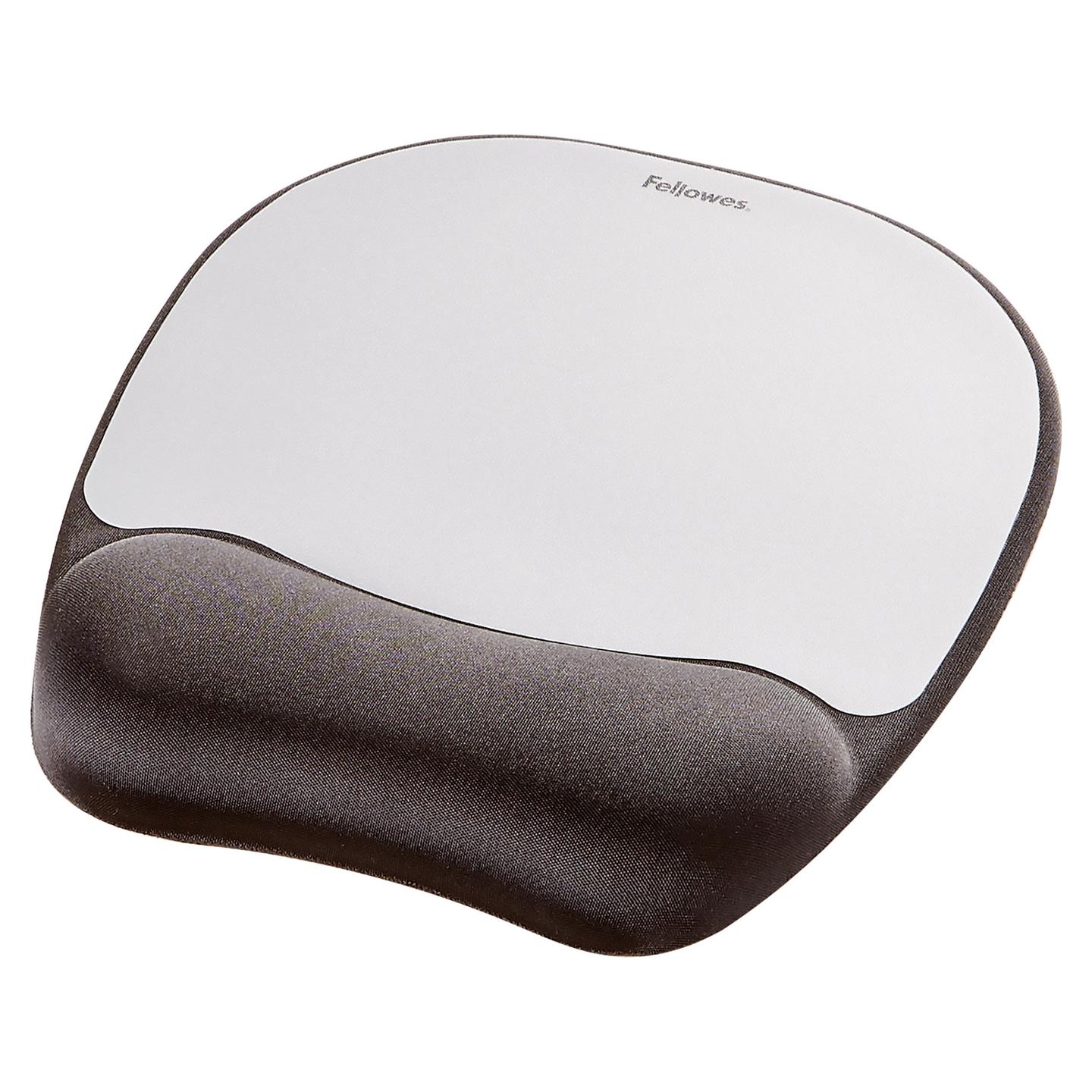 Mauspad Fellowes Memory Foam / 9175801 / Mbështetje për Kyçin e Dorës / Memory Foam / Bazë kundër rrëshqitjes – Zezë/Gri