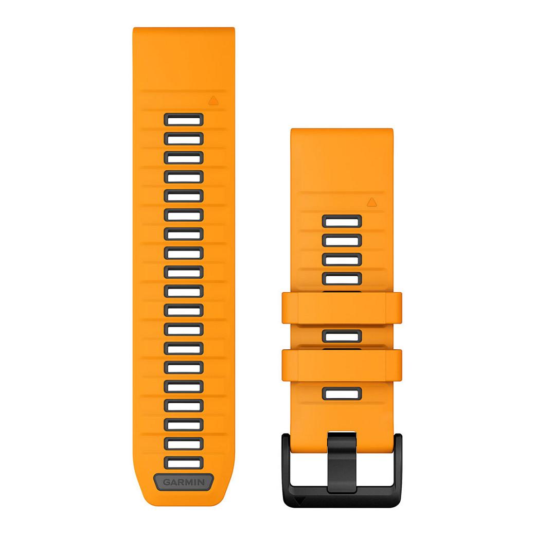 Rrip për Orë Garmin QuickFit 26mm, Silikon, Spark Orange/Graphite - Portokalli/Hiri