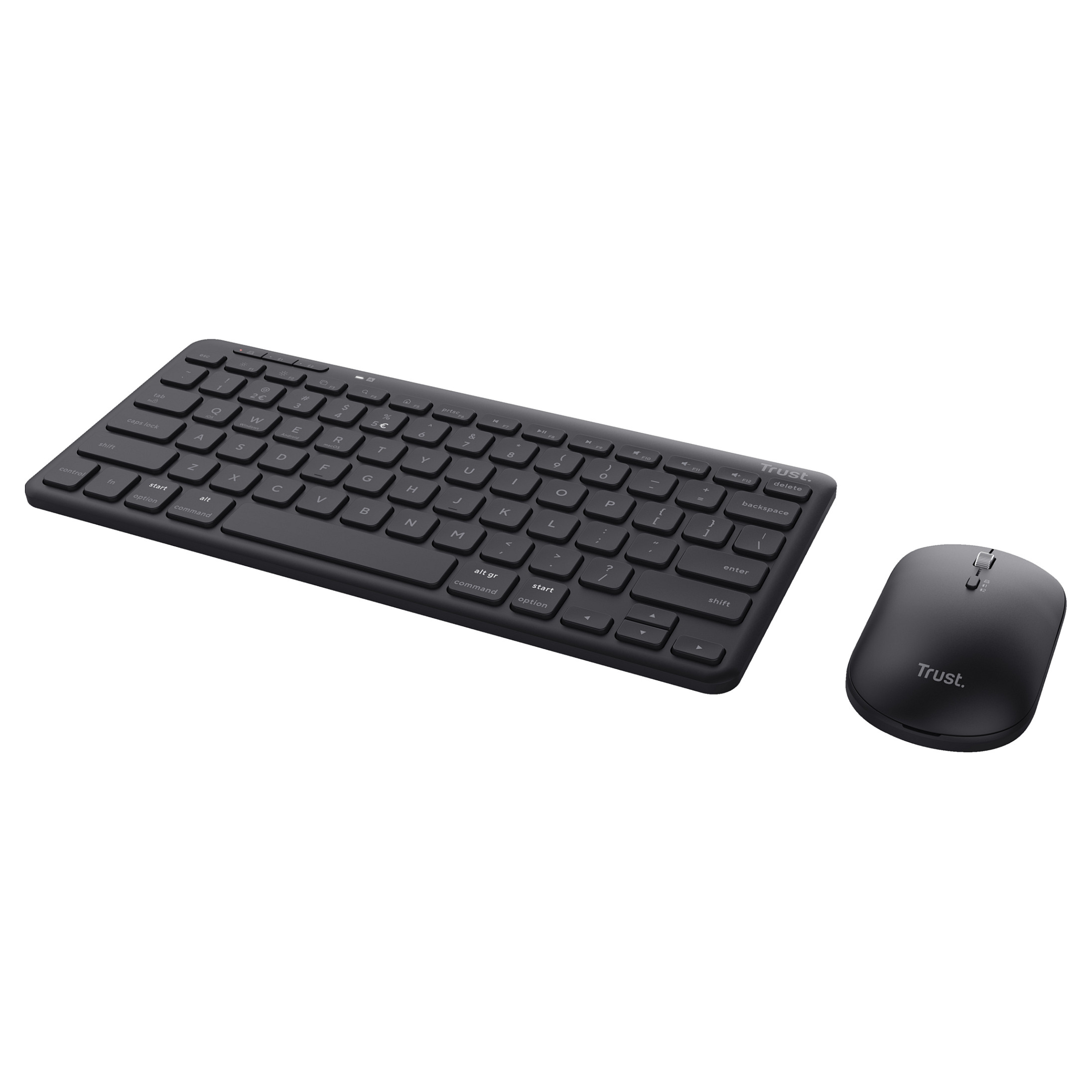 Combo (Tastierë&Maus) Trust Lyra / Mini / QWERTZ / RF Wireless + Bluetooth / Scissor Switch - Zezë - 2