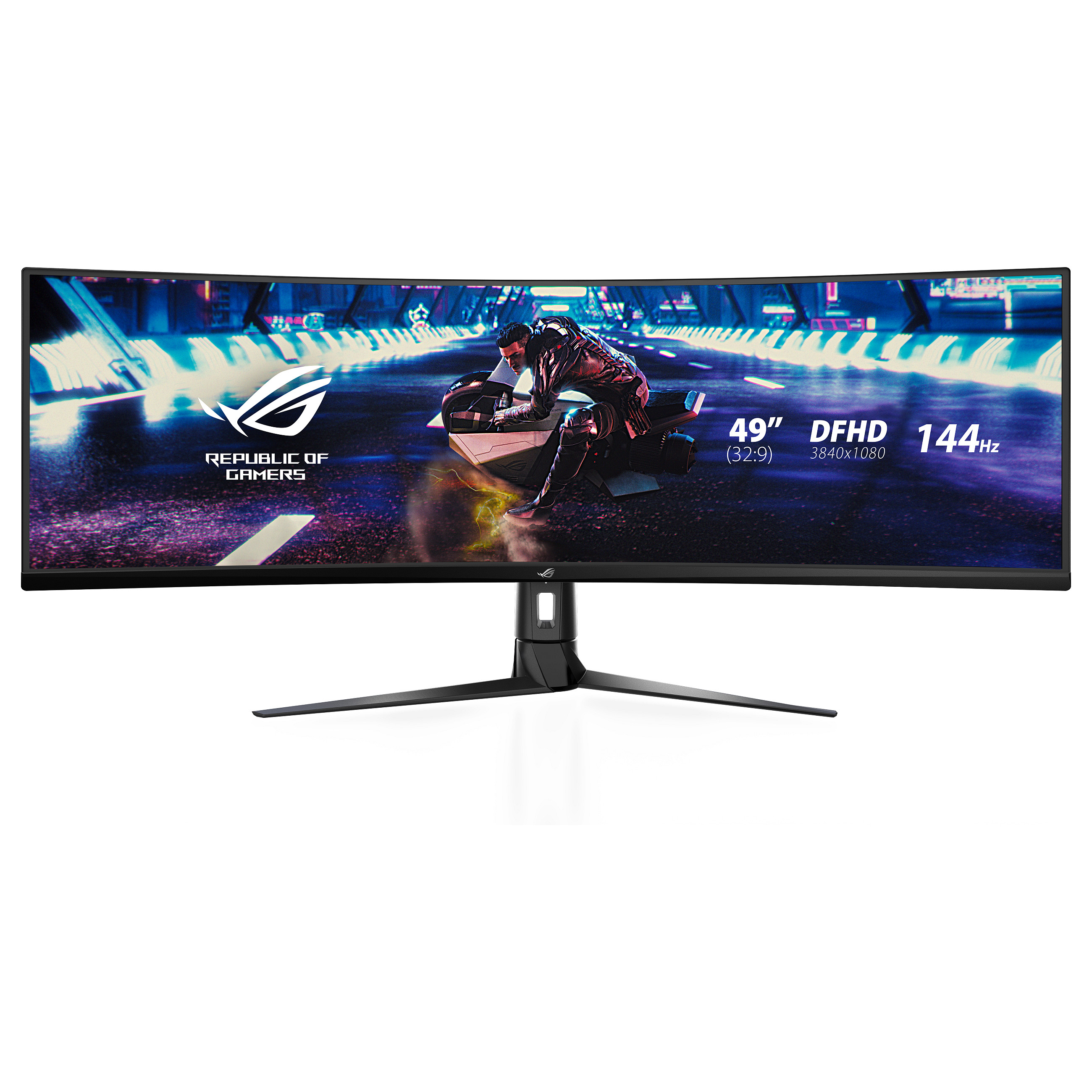 Monitor Gaming i lakuar ASUS ROG Strix XG49VQ / 49" UltraWide Full HD 144 Hz 4 ms VA Curved / UW-HDR HDMI DP / e zezë - 1
