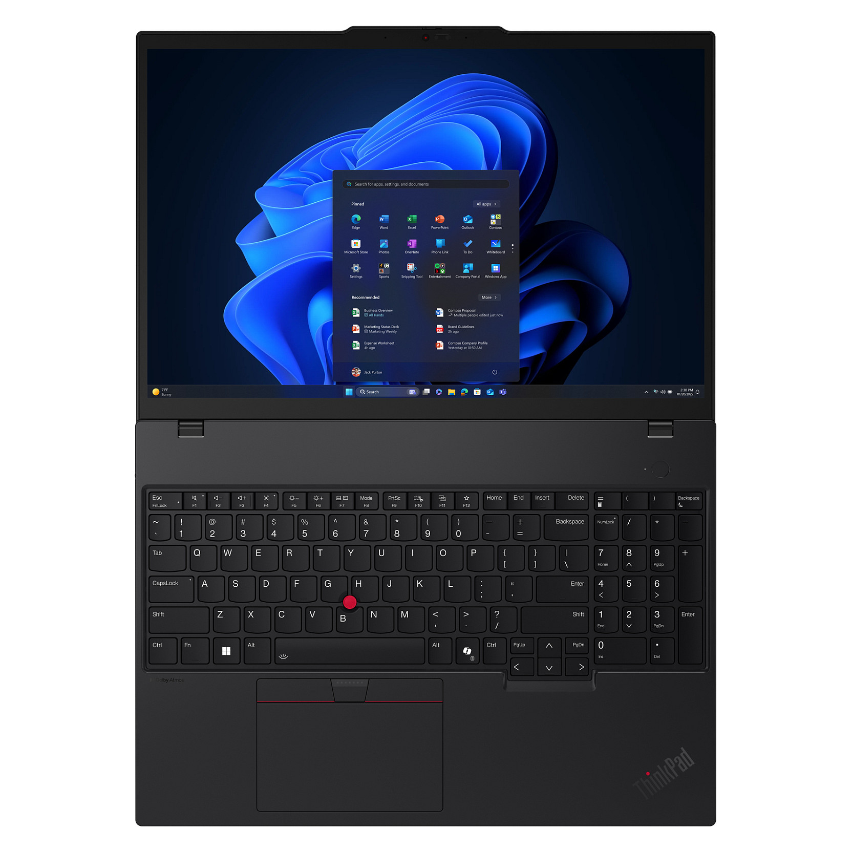 Laptop Lenovo ThinkPad T16 G4 / Ultra 7 255U / 64GB DDR5 / 1TB / 16" WUXGA IPS / Intel Graphics / DE  - Zezë - 16