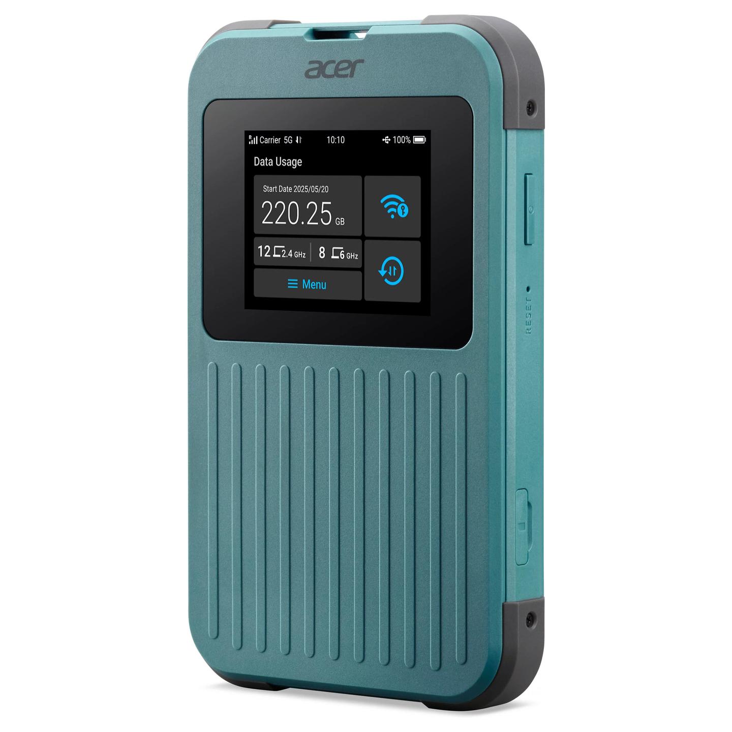 Ruter Portativ Acer Connect M4E, 5G, Wi-Fi 6, Dual-Band, Nano-SIM + eSIM, USB-C, IP68 - Gjelbër - 3