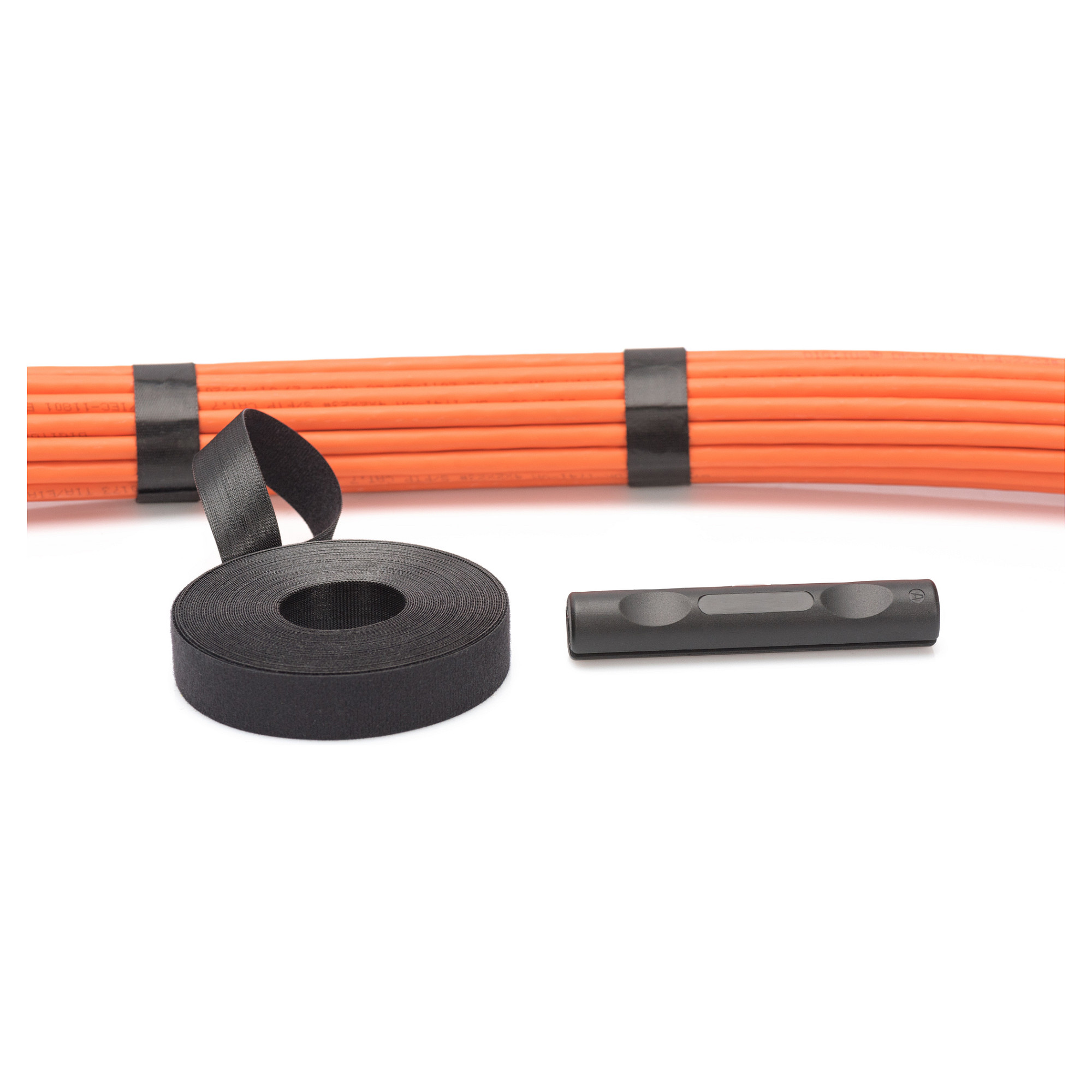 Kabllo për Rrjet Rrip ngjitës (Hook-and-Loop Strap) 20mm / Rrotull 10m – Zezë - 5
