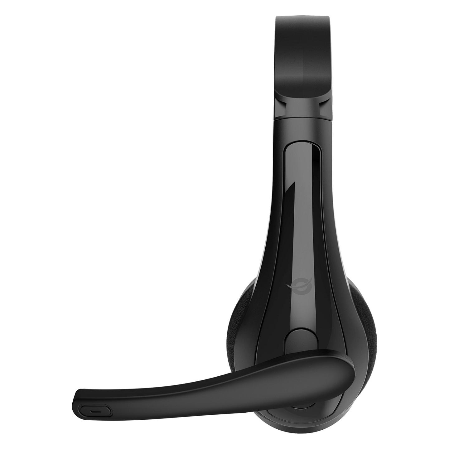 Kufje me kabllo Conceptronic / Stereo On-Ear / 2x 3.5 mm / Mikrofon me reduktim zhurme / 1.8 m – Zezë - 4