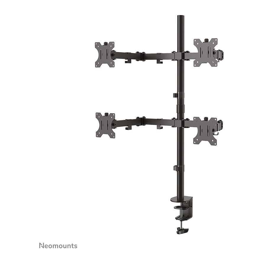 Mbajtëse për Monitor Neomounts FPMA-D550D4 movable desk mount for 4 screens 13"-32" - Black - 2