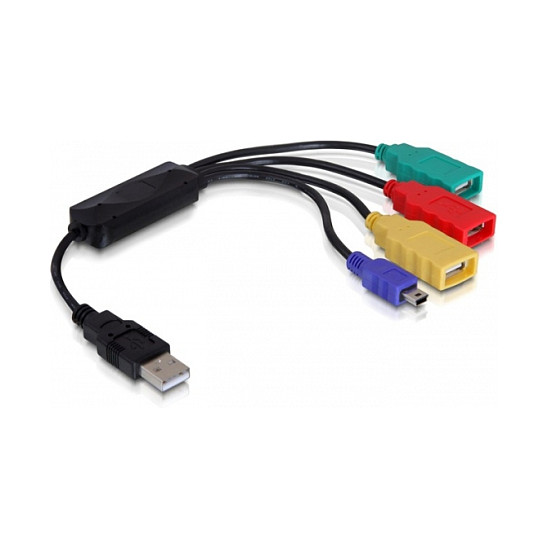 Hub USB Delock 4x External Cable Hub - 1