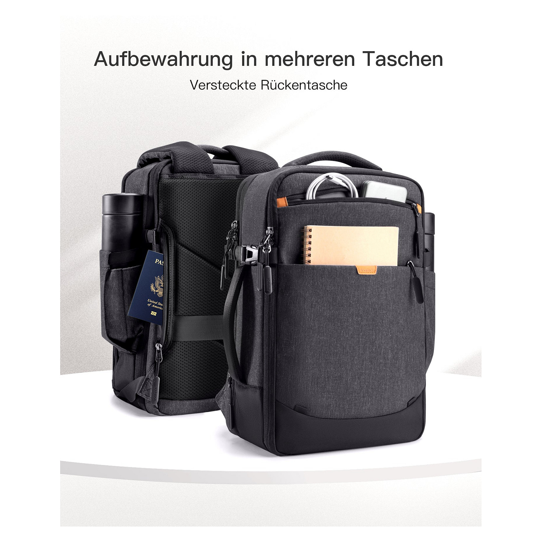 Çantë Inateck BP03006 / 14" / 20L / Expandable / Water-Resistant - Zezë - 6