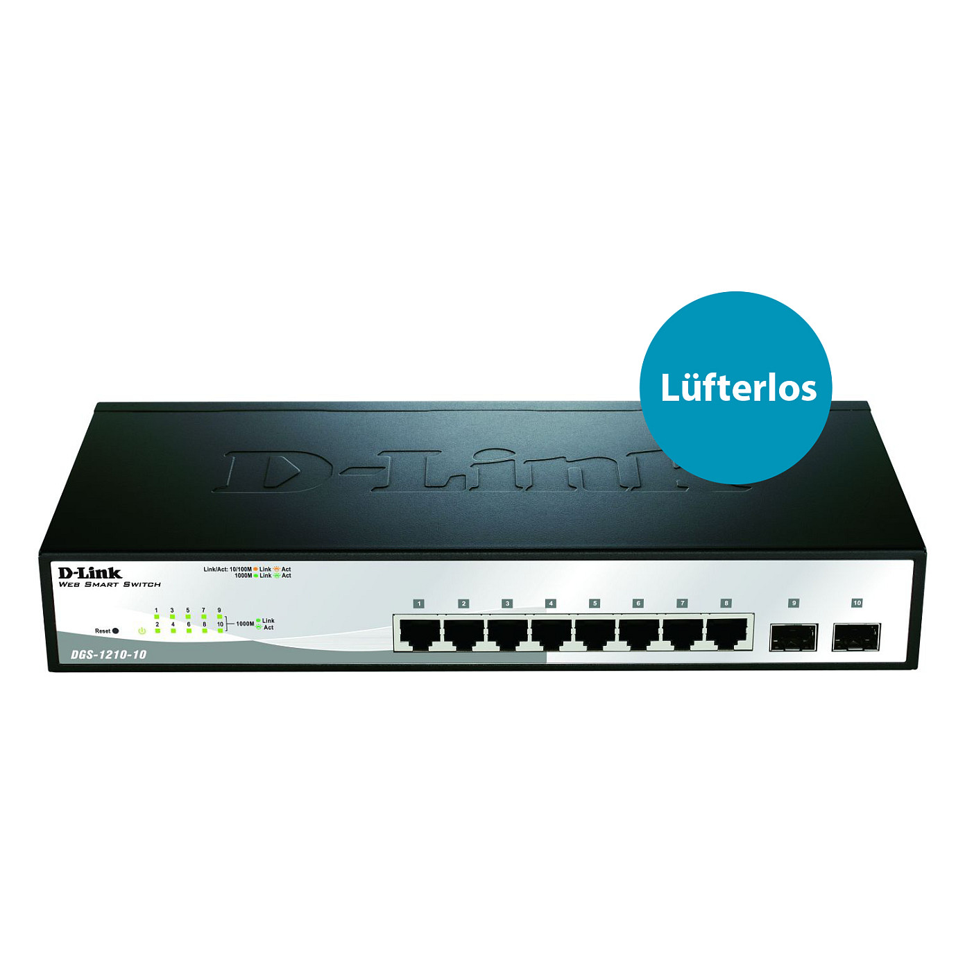 Switch D-Link DGS-1210-10/E M, 8+2 porte - 3