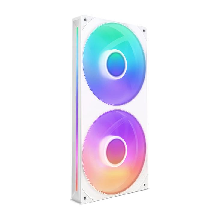 Ftohës për Kasë NZXT F280 RGB Core, 280mm, PWM, 2000 RPM, 98.61 CFM, RGB - Bardhë