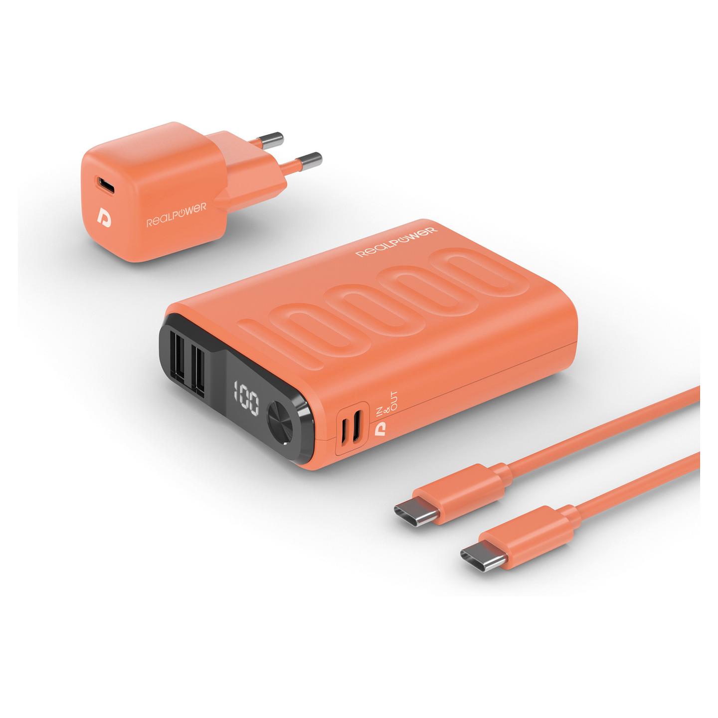 Powerbank Ultron PB-10000 / 10000mAh / 2x USB-A + USB-C – Portokalli - 1
