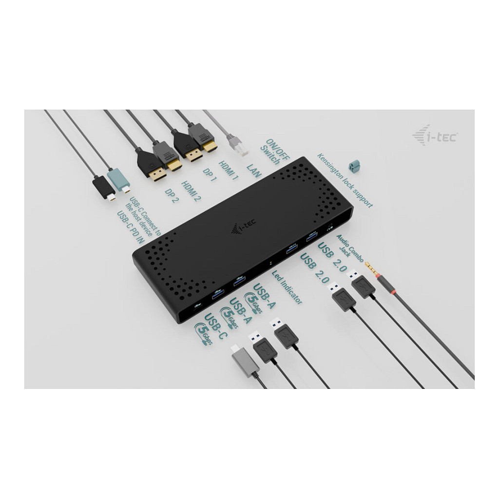 Docking Station I‑TEC Universal Dual 4K - Zezë - 12