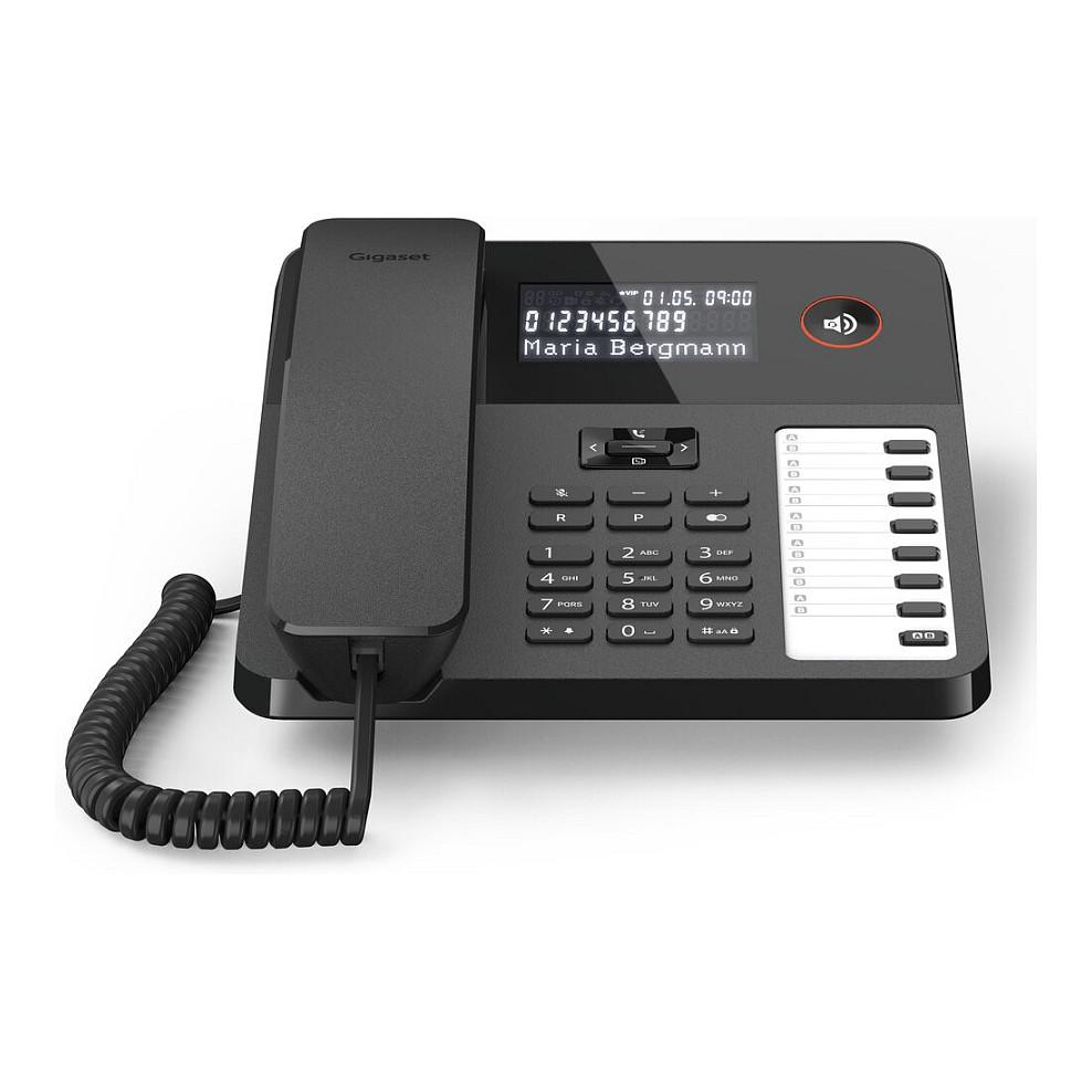 Telefon Analog Gigaset DESK 600, LCD, 3-Rreshta, 7 Taste Direkt, RJ-9, Hands-Free - Zezë - 3