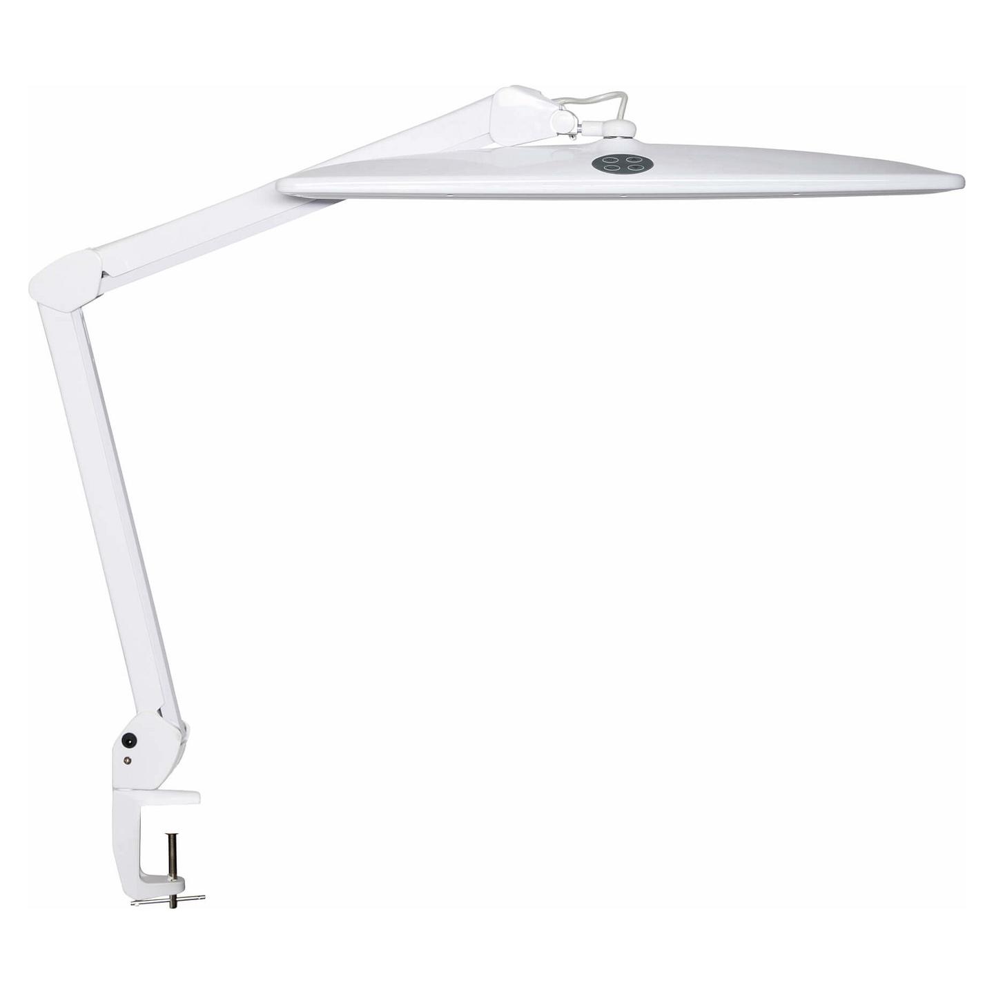 Llambë Tavoline LED MAUL MAULwork, 21W, 6500K, Dimmable, 1180 lm, Montim me Kapëse – Bardhë