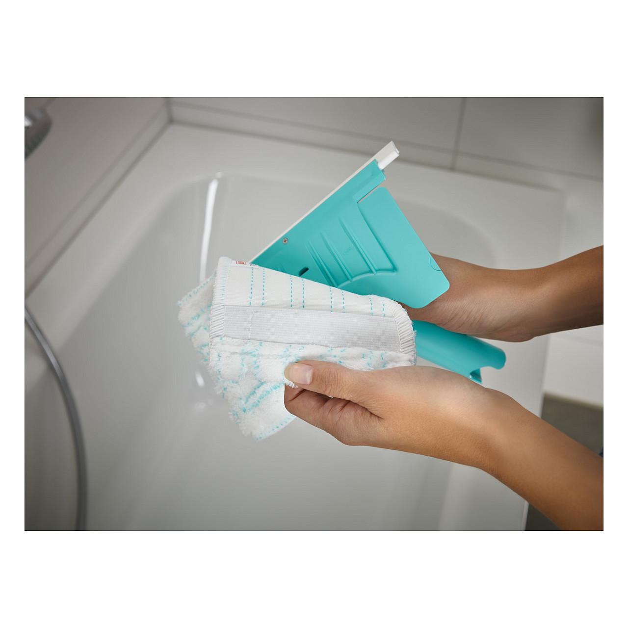 Pastrues Dysheme LEIFHEIT Flexi Pad / Për Pllaka, Vaska & Kabina Dushi / Mikrofibër Micro Duo / 20 cm / Nyje 360° - Gjelbër - 6
