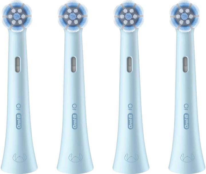 Koka zëvendësuese për furçë dhëmbësh Oral-B iO Kids Stitch / 6+ / Extra Soft / Round Head / 4 Copë – Blu