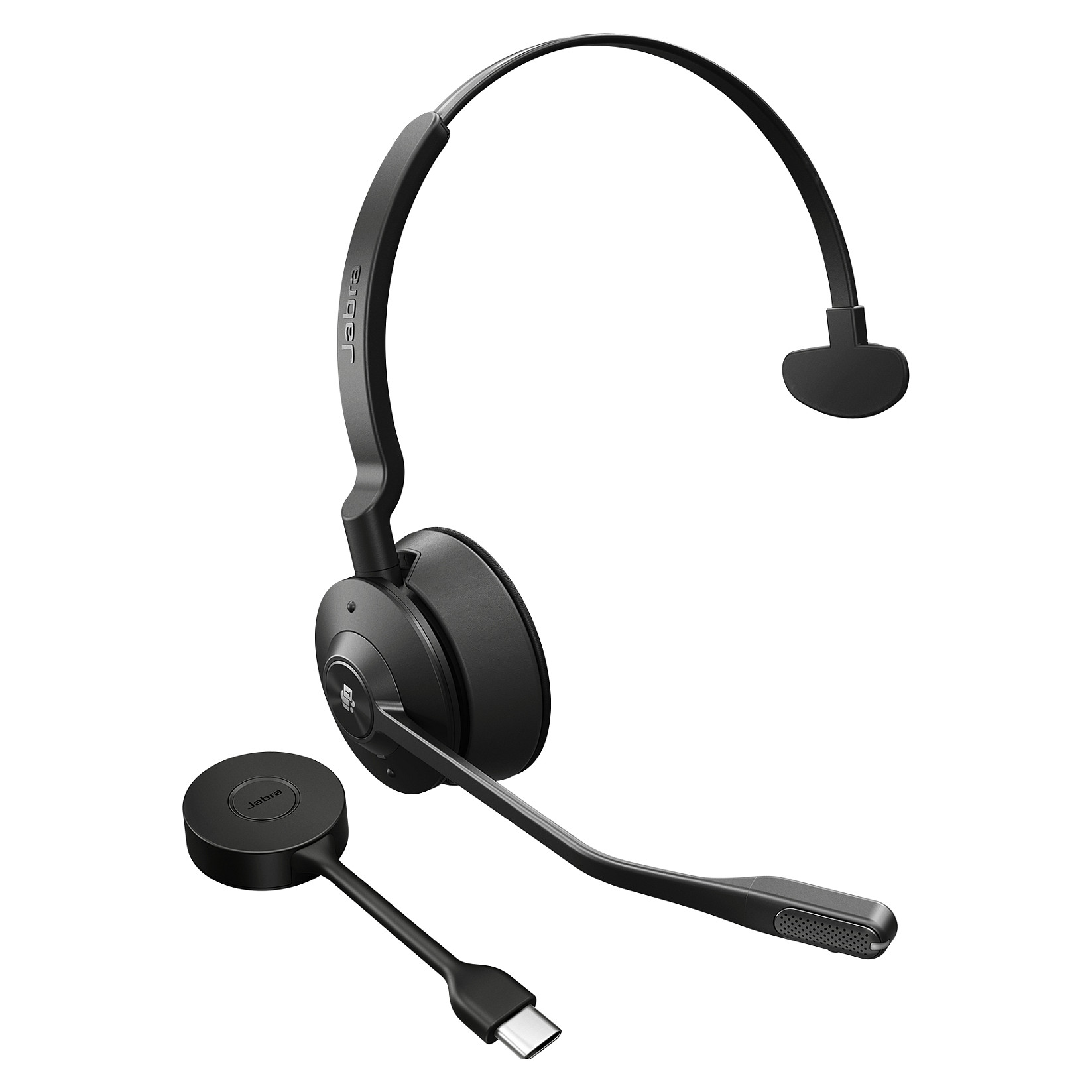 Kufje pa kabllo Jabra Engage 55 / MS Mono / USB-C - Zezë/Titanium