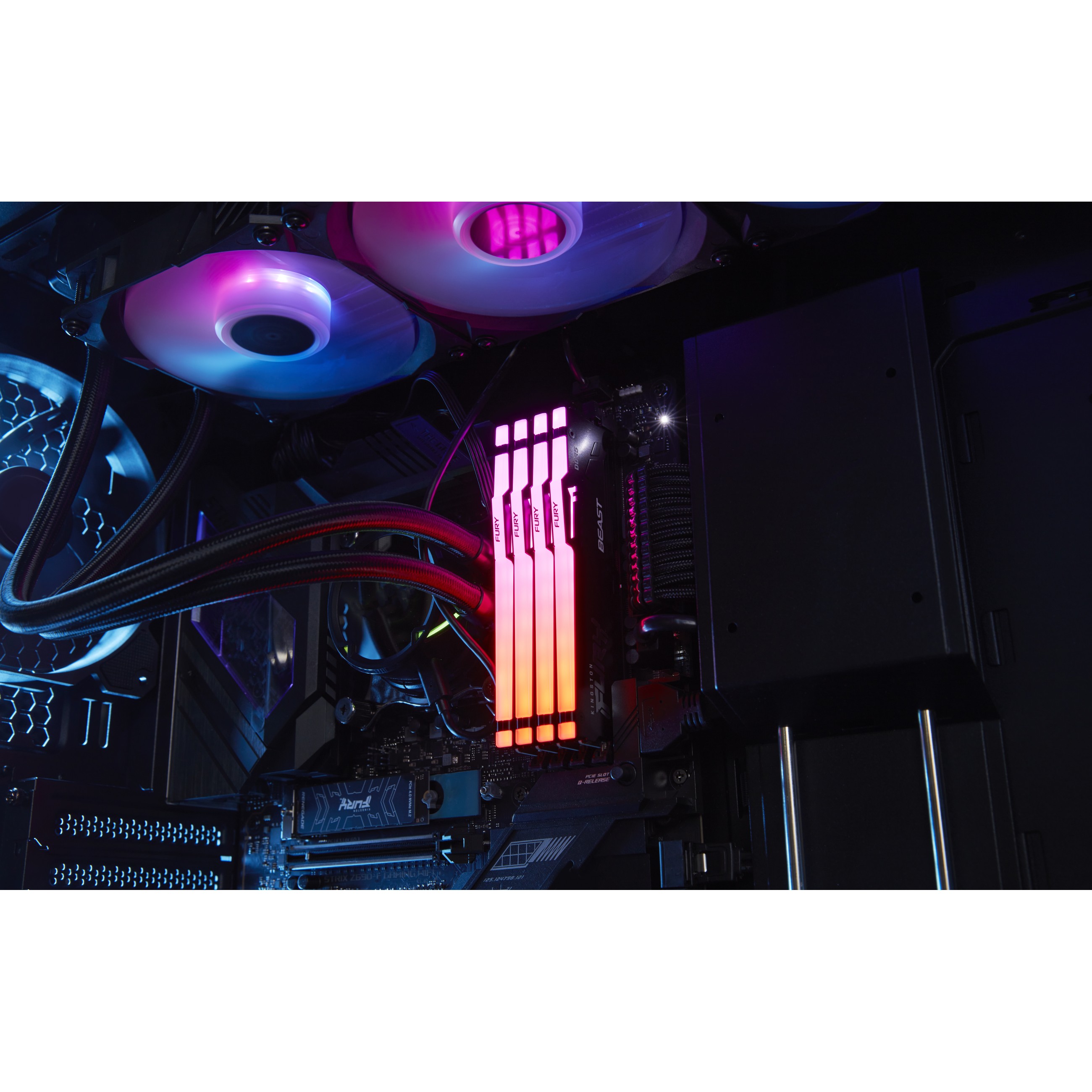 RAM Memorie DDR5 Kingston FURY Beast RGB / 32GB / DIMM / 6000MHz / CL36 / 288-pin - Zezë - 10