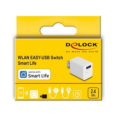 Ndërprerës Inteligjent DeLOCK 11832, Wi-Fi, USB-A 2.0, 18W – Bardhë - 3