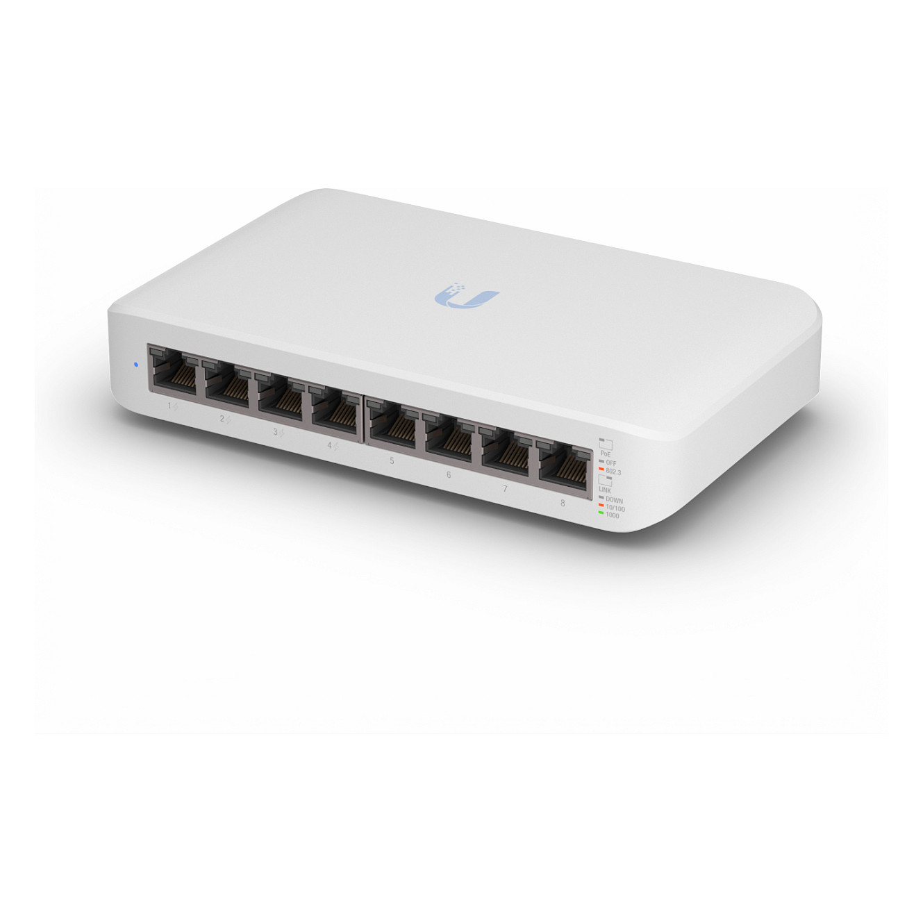 Ubiquiti UniFi USW-Lite-8-PoE Switch / 8-Port Gigabit / 4× PoE+ / 52W – i Bardhë - 1