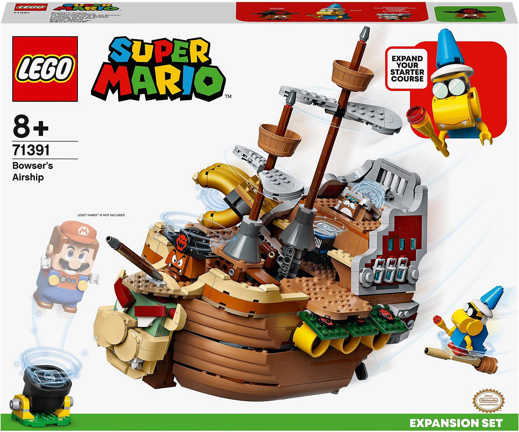 Lodër LEGO Super Mario Anija Fluturuese e Bowser-it (71391)