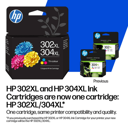 INK HP 302XL / 304XL / B7RT8AE / 7ml / 300 faqe – Shumëngjyrësh - 2