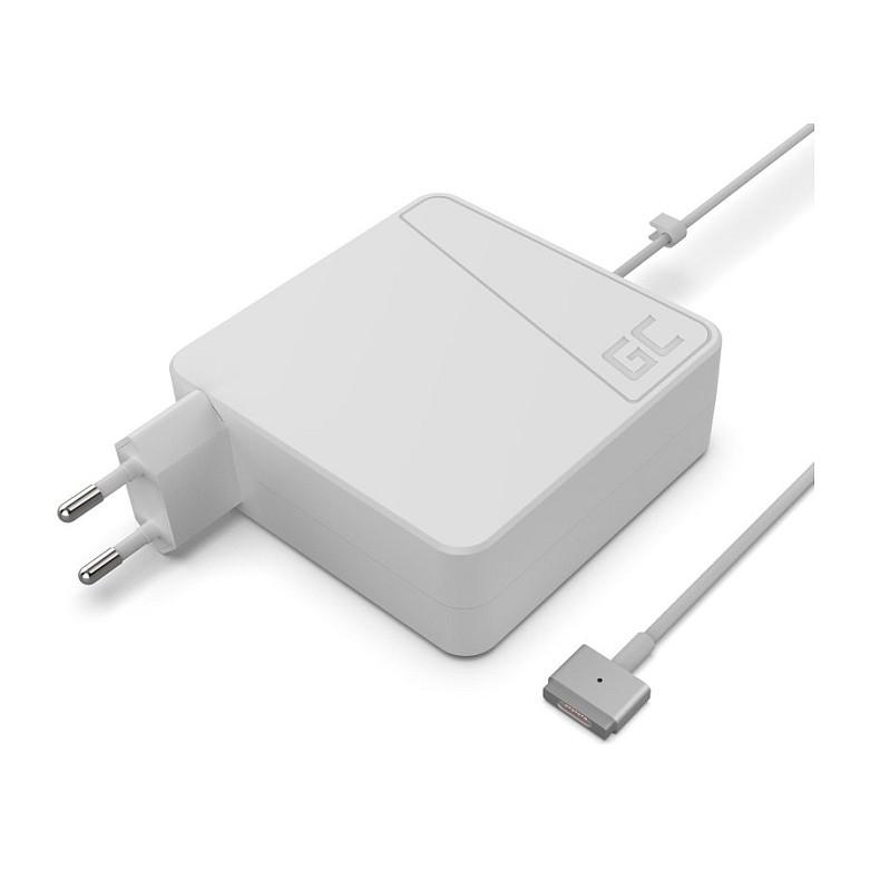 Adapter për Laptop Green Cell AD37, MagSafe 2, 60W, 16.5V, 3.65A - Bardhë