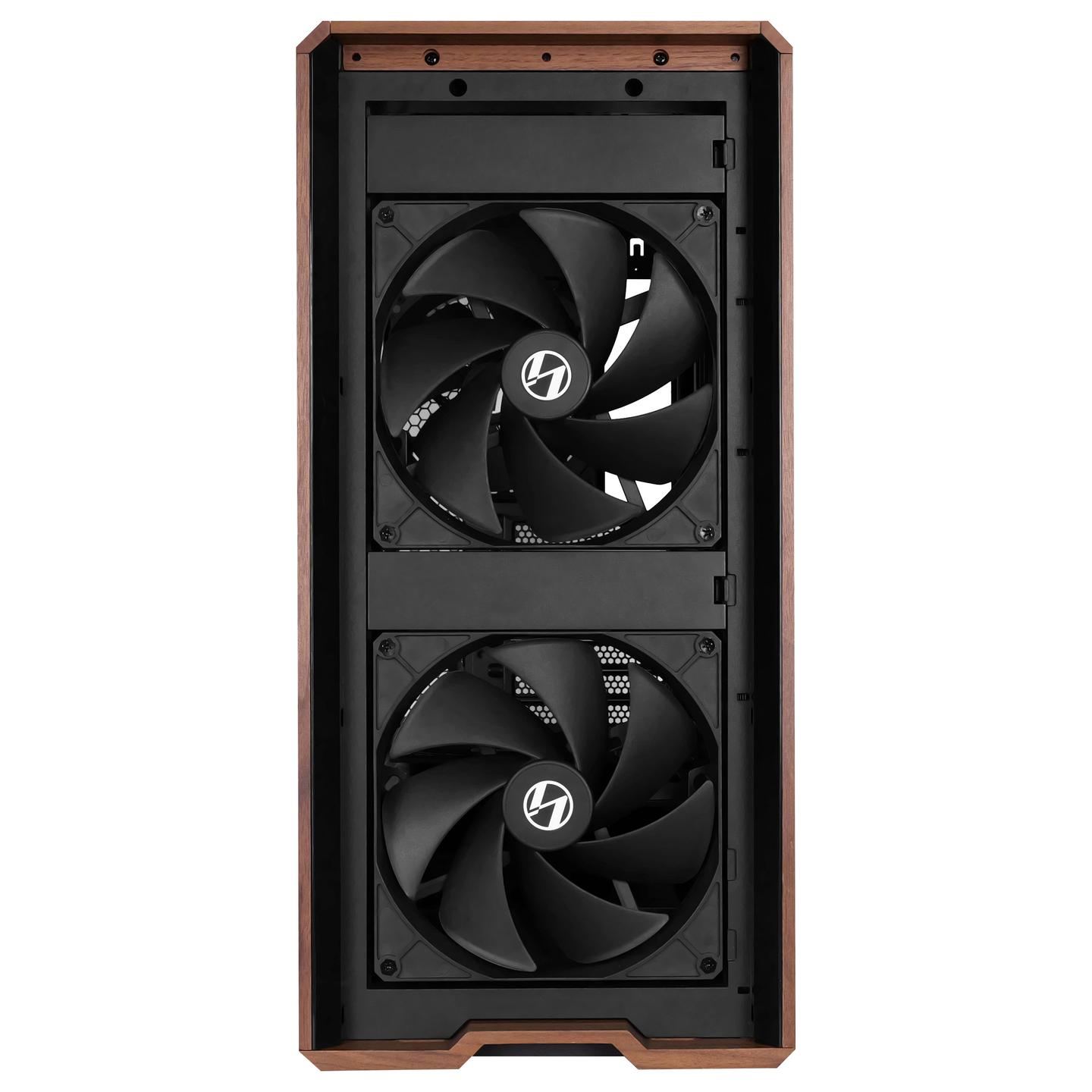 Kasë PC Lian Li LANCOOL 217 / Midi Tower / E-ATX / 2x 170mm + 1x 140mm Fan / Tempered Glass - Zezë - 4