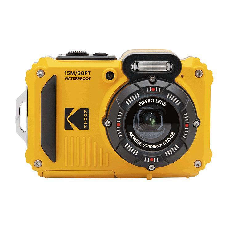 Kamerë digjitale KODAK PIXPRO WPZ2 / 16MP / 4x Optical Zoom / 1080p / 2.7" / Wi-Fi / 15m Waterproof - Verdhë