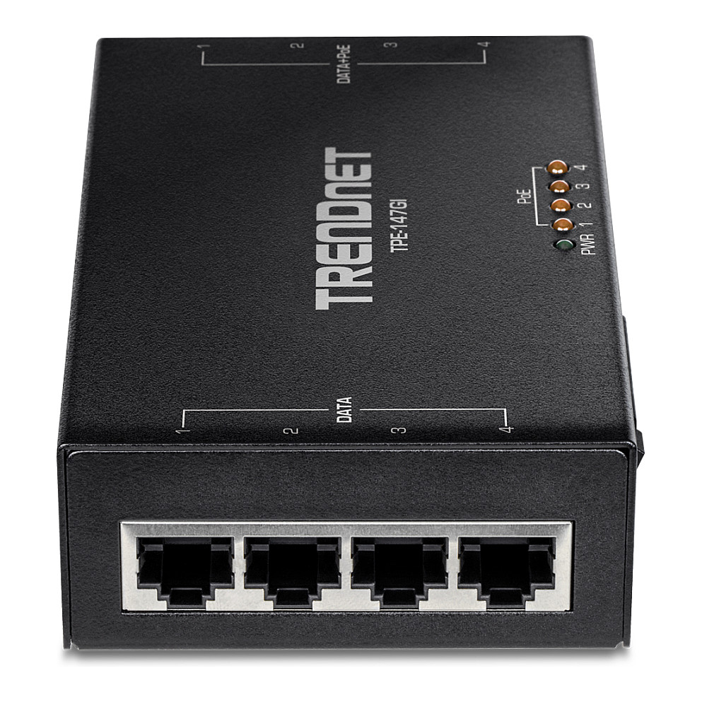 TRENDnet TPE-147GI 65W PoE+ Injektor 4-Port Gigabit - 3