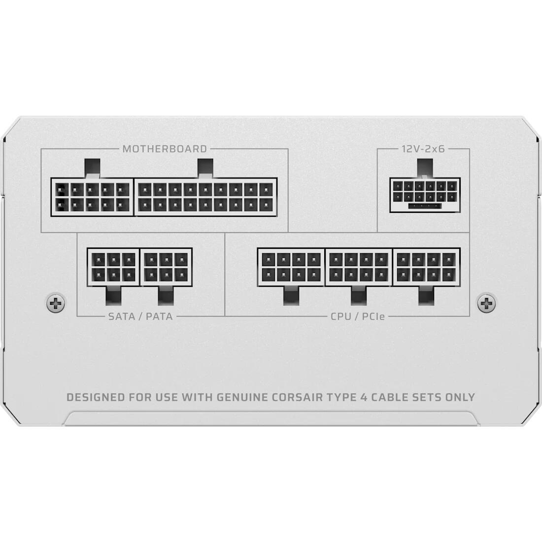 Furnizues Energjie Corsair RM750e / CP-9020292-EU / 750W / ATX 3.1 / PCIe 5.1 / Cybenetics Gold / Fully-Modular - Bardhë - 3