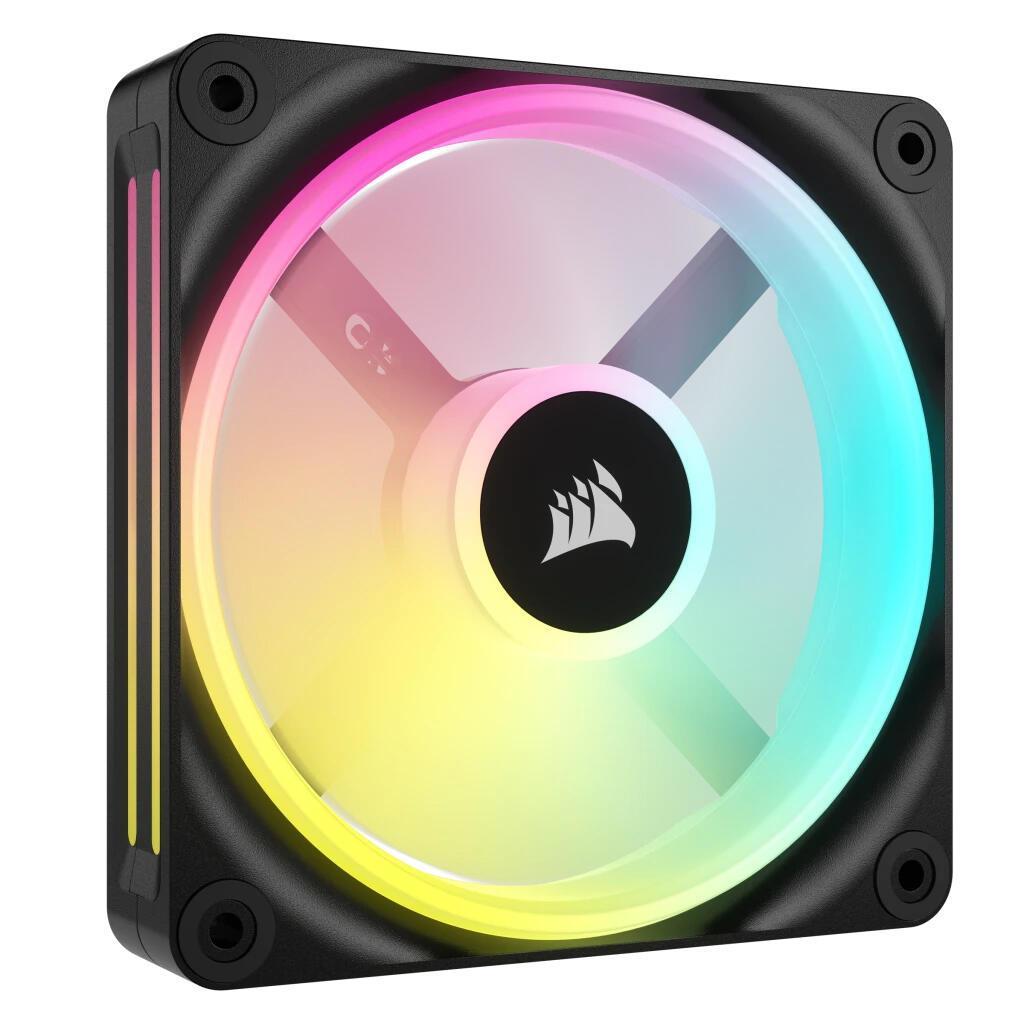 Ftohës për Kasë Corsair iCUE LINK QX120 RGB / 120mm / PWM / 400–2400 RPM / 63.1 CFM / 3.8 mmH₂O / RGB – Zezë - 1