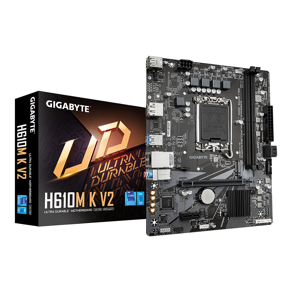 Pllakë Amë MB Intel Gigabyte H610M K V2 / LGA 1700 / DDR5 / Micro-ATX - 1