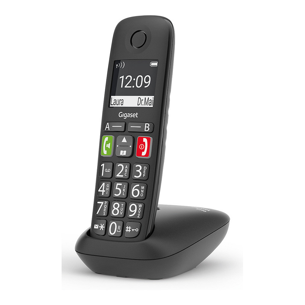 Telefon i thjeshtë Gigaset E290 / 2" / DECT & Hands-Free - Zezë - 4