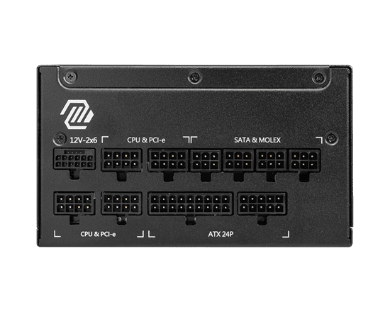 Furnizues Energjie MSI MAG A1000GL PCIE5, 1000W, 80 PLUS Gold, ATX, Full Modular, PCIe 5.0 – Zezë - 3