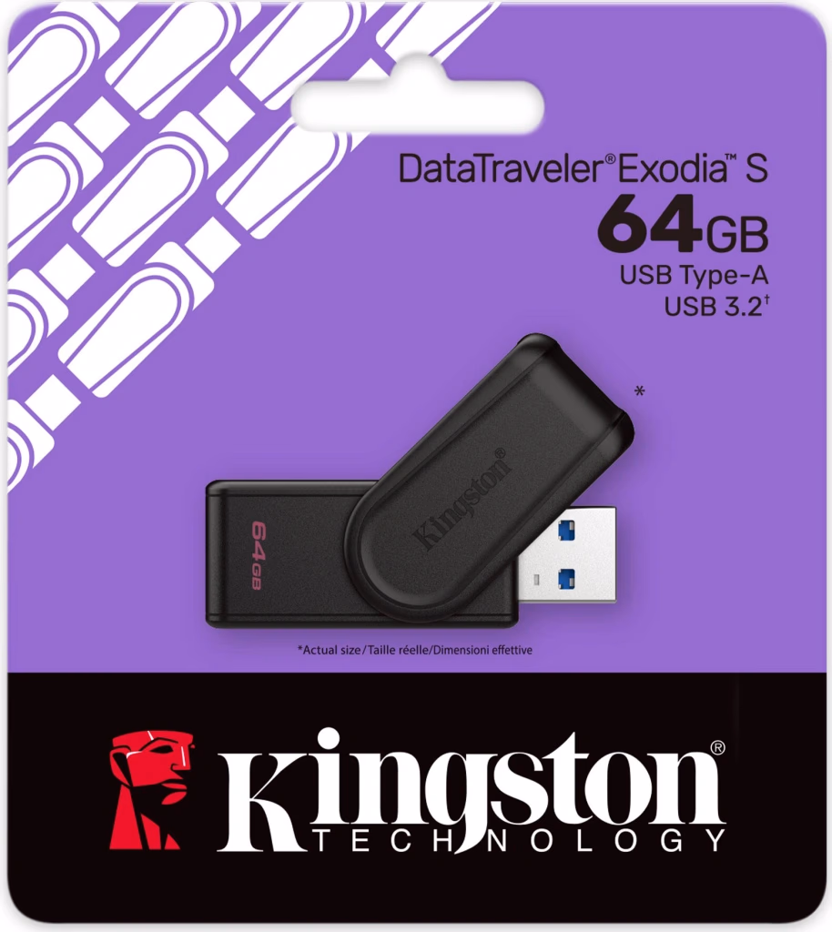 USB Flash Drive Kingston DataTraveler Exodia / 64GB / USB 3.2 Gen 1 - 2