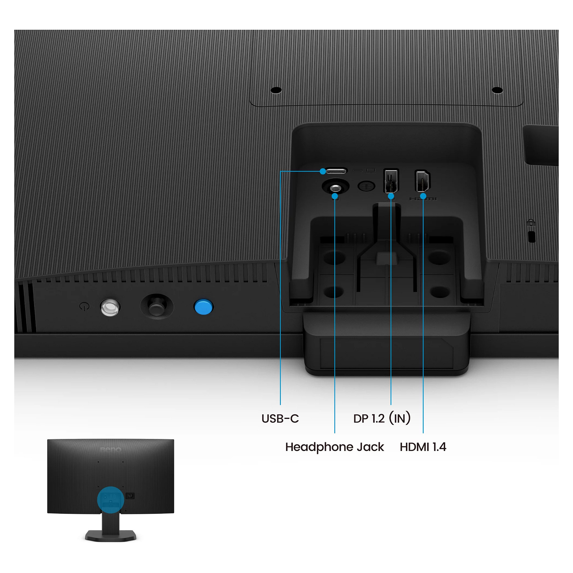 Monitor BenQ GW2490C / 23,8"/ Full HD IPS / 144Hz / 5ms / HDMI+USB+DP - Zezë - 5