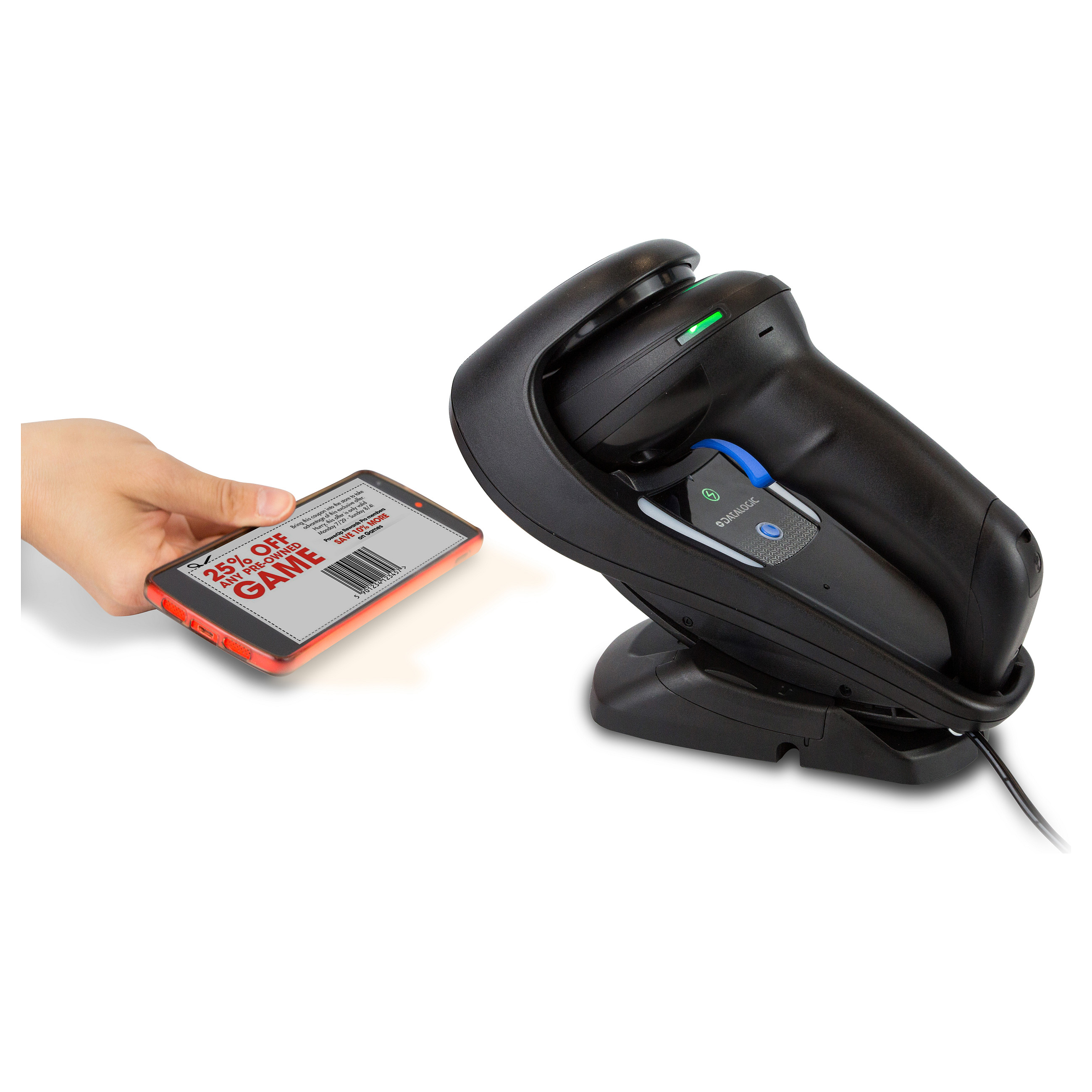 Skaner Barkodesh Datalogic Gryphon I GD4520 / 1D/2D / Imager / USB / IP52 - Zezë - 7
