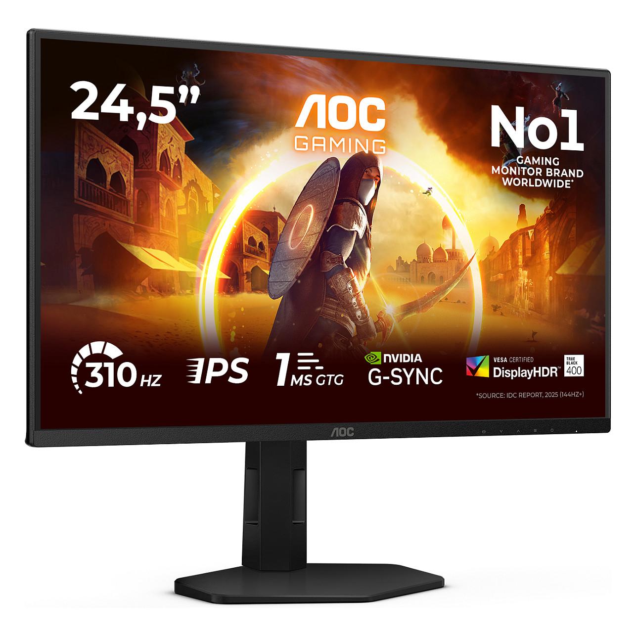 Monitor Gaming AOC AGON 25G4SXU / 24.5″ / FHD Fast IPS / 310 Hz / 1 ms / DisplayPort + HDMI + USB-Hub - Zezë - 16