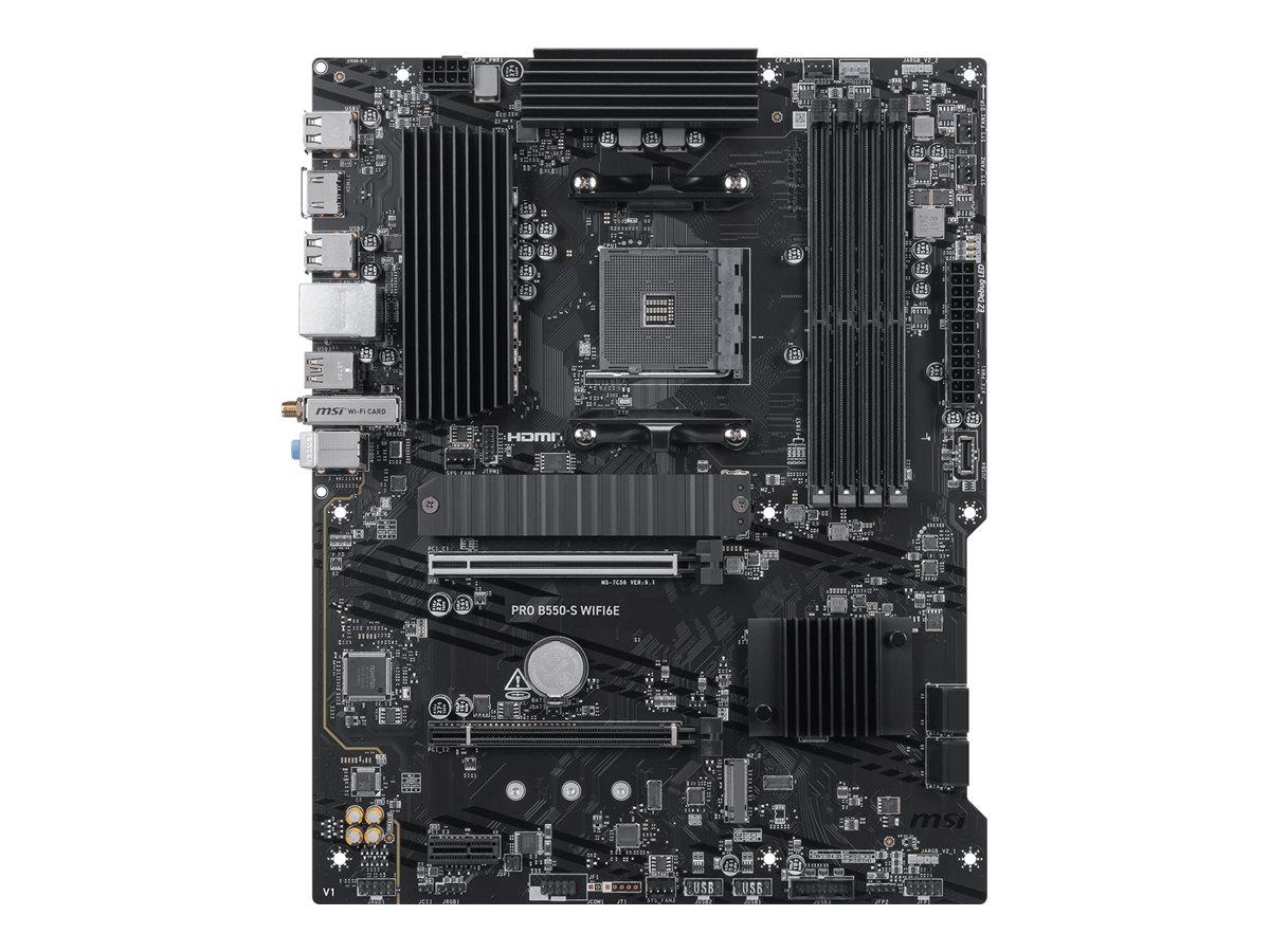 Pllakë Amë MB AMD MSI PRO B550-S WIFI6E, AM4, AMD B550, ATX, DDR4, Wi-Fi 6E