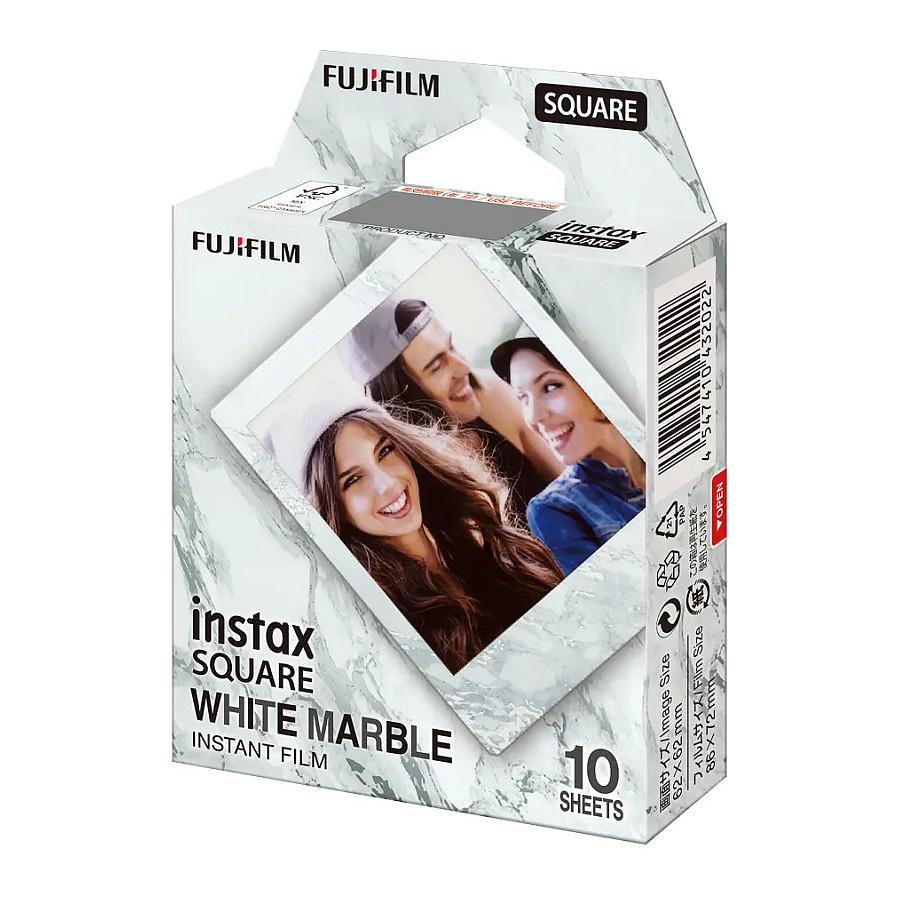 Film për Kamerë Fujifilm instax SQUARE White Marble, Instant, ISO 800, 10 Ekspozime