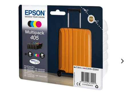 INK Epson 405 / C13T05G64010 / 350 faqe Zezë + 300 faqe Ngjyra – Shumëngjyrësh