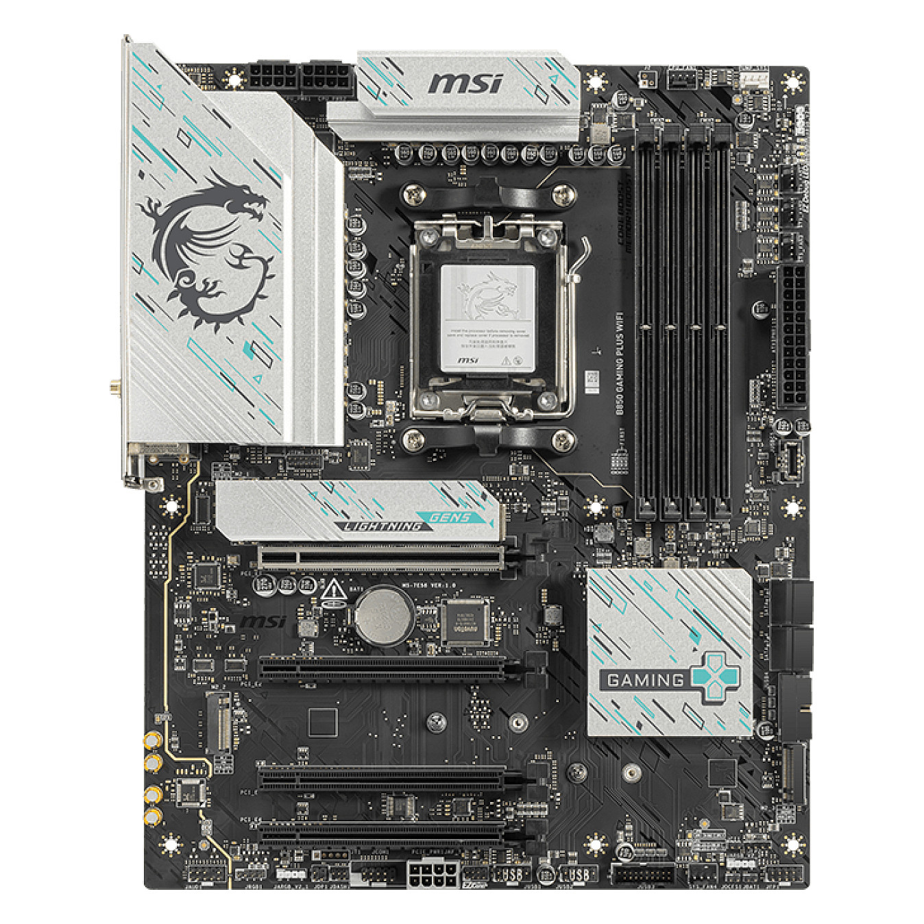 Pllakë amë AMD AM5 MSI B850 GAMING PLUS WIFI - 2